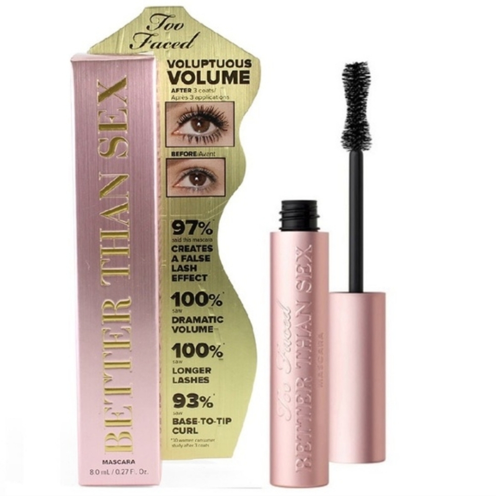 NIB Better Than Sex Mascara in Pink and Gold Packaging